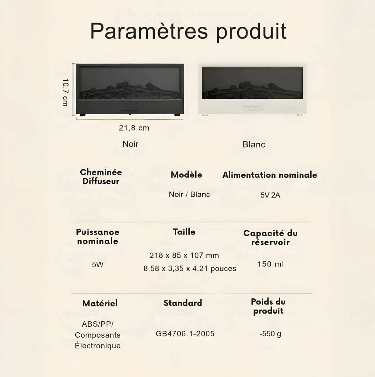 Diffuseur Cheminée Aromatique Oralysse